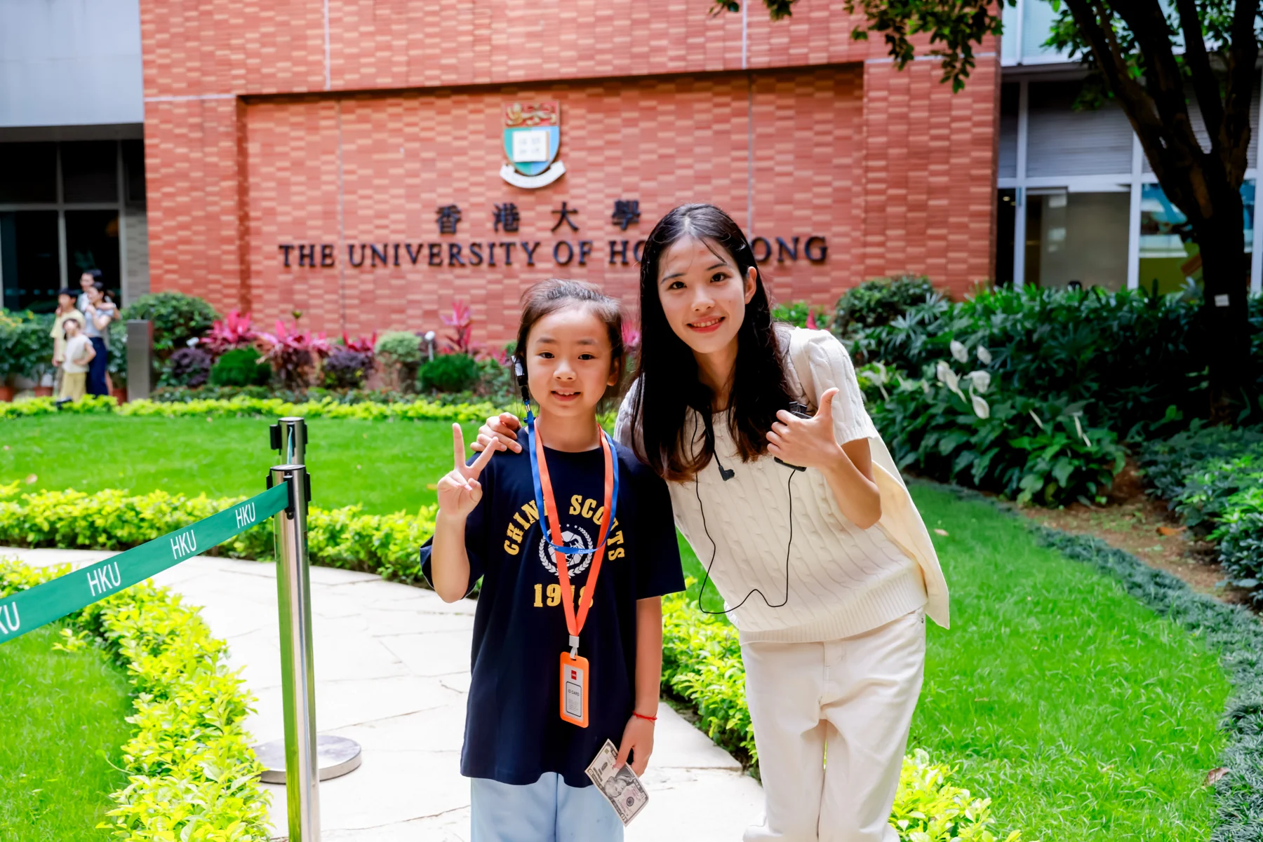 A camp participant during a visit to The University of Hong Kong